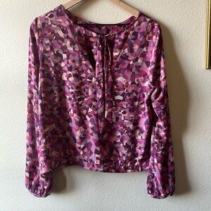 CAbi | Purple Kaleidoscope Blouse